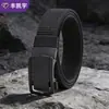Cinto masculino novo transfronteiriço, cinto tático para esportes ao ar livre, cinto tecido com fivela automática de liga personalizada para homens