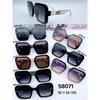 Gafas de sol de tendencia de negocio PC ojo de gato castaña de agua suministro transfronterizo comercio electrónico volumen de ventas más alto decoración belleza 58071