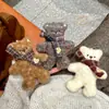 Colgante de Oso de Peluche de Dibujos Animados Original de Gama Alta, Oso Lindo Sucio, Muñeco Colgante Decoración de Bolso para Otoño e Invierno para Niñas
