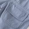 2023 Nuevos Pantalones Casuales de Cinco Puntos Color Caqui con Bolsillo Grande Monocromáticos Hebilla Falsa Cinturón Elástico Pantalones Cortos Deportivos para Niños