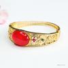 Pulsera de Ágata Roja de Guan Yu Pulsera de Calcedonia Verde Imperial Joyería para Mujer Vintage Fábrica Venta al por Mayor Dropshipping S4021904