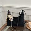 Bolso pequeño retro de estilo coreano para mujer 2025 Nuevo Simple para ir al trabajo Textil Hombro Cruzado Moda Portátil Bandolera