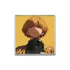 Anime Japonés y Coreano Demon Slayer Broche Divertido Insignia de Metal Accesorios para Ropa Pines de Solapa Patrón Geométrico Redondo Venta al por Mayor de Fábrica