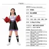 Disfraz de porrista para adulto de cinco colores sin mangas equipo de fútbol falda de bebé uniforme de porrista disfraz de porrista calcetines a juego para mujer