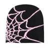 Gorro de Malha Jacquard Acrílico com Teia de Aranha Estilo Hip-Hop Transfronteiriço para Prevenir Frio e Calor, Gorro Frio Espessado de Alta Qualidade Tipo Pele de Melão