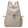 Bolsa estilo coreano feminina 2025 primavera nova mochila de pano de náilon mochila casual estudante viagem mochila escolar cor sólida na moda
