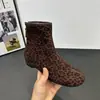 Botas de Cano Alto Birkenstock Estilo Coreano Camurça Bico Dividido Femininas 2026 Outono Novas Bico Redondo Salto Baixo Emagrecimento Botas Versáteis para Mulheres Baixinhas