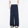 Pantalones Casuales de Mezcla de Lino Nuevos de Primavera y Verano Unisex Estilo Old Money Juventud Retro Sueltos de Pierna Ancha