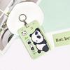 Porta Cartão de Panda Grande em ABS porta-cartão de estudante masculino e feminino fofo conjunto de certificados de cartas de jogo capa protetora comércio exterior Gola halter