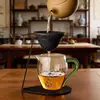 Peneira de Chá Cerâmica Não Porosa para Uso Doméstico, Acessórios de Filtro de Chá para Conjunto de Chá Kung Fu, Filtro de Chá Integrado e Infusor de Chá para Taça de Compartilhamento