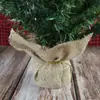 Árvore de Natal de Mesa 20cm-60cm Xadrez Vermelho e Preto Tecido Verde Decoração de Natal Mini Árvore Imitando Juta Modelo Novo