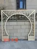 Talla en madera madera maciza celosía estilo antiguo puertas y ventanas sala de estar decoración china puerta con agujero de luna mampara de puerta puerta lunar estante de exhibición puerta de arco redondo