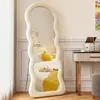 Espejo de tocador moderno para uso doméstico, espejo de dormitorio para niñas, espejo de pie de lujo para sala de estar, espejo de cuerpo entero grande de forma irregular