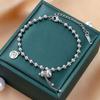 Pulsera de Acero de Titanio de Venta Caliente Transfronteriza para Mujer Titanio de Acero Sin Color Colgante de Calabaza Hueca de la Fortuna Joyería de Pulsera de Diseño de Alta Gama