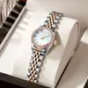 Relógio Aimana Pequeno para Mulheres, À Prova d'Água, Luxo Leve, Pulseira de Aço Inoxidável Sólido para Mulheres, Transmissão ao Vivo de Comércio Exterior, Dropshipping de Peça Única