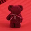 Toallas Festivas Rojas de Souvenir para Regalos Navideños, Lindos Osos y Conejos de Dibujos Animados, Toallas de Coral Fleece al por Mayor
