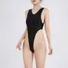 Mono Sexy Japonés Delgado de Pierna Alta con Brillo Sedoso y Brillante, Entrepierna en T, Traje de Baño Talla Grande Transfronterizo 7221