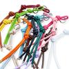 En stock bolsa miu colgante bolsa de cuerda de cuero PU suministro de material semiacabado accesorios de llavero de cuerda anudada