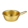 Tazón coreano de acero inoxidable para vino de arroz con asa, tazón para vino caliente y frío, tazón para cocinar bocadillos, tazón especial para condimentos para restaurante occidental