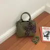 Bolsa de Mão Tecida para Mulheres 2026 Nova Moda Popular de Verão Super Quente Exquisite para o Dia a Dia Ombro Único Transversal Bolsa de Balde