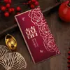 Nuevos Sobres Rojos de Boda para Bodas, Sobres de Regalo Estilo Chino para Mejores Amigos, Paquetes Rojos de Boda con Palabras Felices