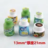 Acessórios de Resina 3D para Decoração, Simulação de Mini Mercearia, Garrafinhas em Miniatura, Brinquedos de Comida Micro, Modelo de Supermercado para Bonecas DIY