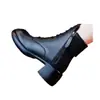 Botas Martin de cuero suave transfronterizas de comercio exterior para mujer, de felpa y engrosadas para invierno, nuevas botas cortas 2024 con tacones gruesos estilo británico