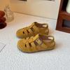Sapatos Infantis Retrô Estilo Coreano Birkenstock Moda Verão 2026 Sapatos Casuais com Estrutura para Meninas Sandálias Romanas para Bebê Menina