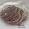 Cadena de garra de 2 mm fila única S6 strass pulsera muy fina pulsera elástica pulsera de tenis transfronterizo pulsera chapada en oro fabricantes lote
