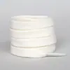 Cadarço branco de algodão puro plano branco puro branco arroz branco cabeça de concha preta anos 1970 tênis de lona branco cadarço masculino e feminino corda
