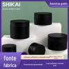 Caixa de embalagem em estoque Frasco de creme esfoliante preto de 30ml Frasco de máscara de 100ml Frasco de creme de 120ml Frasco de boca larga de 150ml