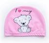 Gorro de baño infantil transfronterizo, bonito gorro de baño de tela con dibujos animados, gorro de baño grande para niños y bebés, venta al por mayor