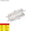 Código de Esquina de Acero Inoxidable Ángulo de Hierro/Soporte para Placa de Estante Soporte en Forma de L Conector Triángulo Pieza de Hierro Soporte de Código de Esquina de Ángulo Recto de 90 Grados