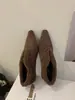 Nuevos Zapatos de Piel para Otoño e Invierno 2025 Planos de Punta Cuadrada Moda Boca Baja Zapatos de Lana de Cordero para Mujer