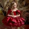 Vestido de Navidad europeo y americano transfronterizo para niños, vestido de dama de honor, vestido para fiesta de cumpleaños de niña pequeña, actuación de piano, vestido de princesa