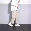 Pantalones Rectos Holgados para Hombre Verano Delgados de Seda Helada Pantalones Largos para Hombre Gordito Talla Extra Seda Helada Casual Deportivos Modernos