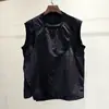 Moda Masculina Verano 2025 Versátil Falso Dos Piezas Cuello Redondo Chaleco Holgado Camiseta Trendy Top Guapo y de Moda