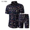 Verano 2019 nuevo moda de comercio exterior 3D estampado hombres casual manga corta traje de camisa eBay talla grande camisa hombres