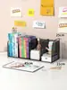 Estante de livros simples prateleira de mesa infantil combinação de prateleiras de livros para mesa de estudante simples moderna uso dormitório pequena estante de livros