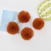 Venta al por mayor de fabricante pompón de felpa falso para ropa, sombreros, zapatos, accesorios de bricolaje, colgante de pompón, pompón de pelo de conejo artificial falso