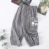 Pantalones Anti-Mosquitos para Niños Verano Algodón Seda Delgados Pantalones de Algodón y Seda para Bebé Pantalones Casuales para Niños Venta al por Mayor Ropa de Verano Ropa para Niños