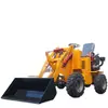 Carretilla Elevadora Eléctrica Tracción en las Cuatro Ruedas Cargador Pequeño Bulldozer de Obra Recogedor de Material Agrícola Camión de Estiércol Cargador Pequeño de Carretilla Elevadora