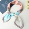 Lenço Quadrado de Chiffon Transfronteiriço, Xale da Moda, Lenço de Seda Feminino, Lenço Versátil e Simples, Fabricante de Lenços Atacado