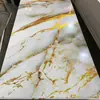 Paneles de Pared Integrales Sin Costuras de Lujo Ligero, Paneles de Cristal de Carbono con Chapa de Madera, Paneles de Pared Integrales de Alto Brillo para Mascotas, Paneles de UV de Mármol para Proyectos de Hotel