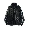 Chaqueta de Primavera y Otoño con Estampado de Estrella Nueva y Dos Rayas Estilo Deportivo Casual de Moda Estilo Pareja Marca de Moda Soporte Deportivo Impresión Personalizada