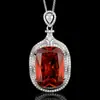 Novo Produto Joias Zhuang Shengsheng Base de Cobre Banhada a Ouro Pingente Colar Estilo Vintage Simulado Paraíba 20*28
