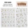Gimmel Calcomanía Francesa para Uñas Plana Simple Línea Joker Amor Estrella Calcomanía para Uñas Joyería DH