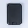 Suporte Multifuncional para Cartões com Slot Personalizado para iPhone, Porta-Cartões com Verso Adesivo, Suporte Magnético Portátil para Cartões em Couro PU
