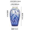 Pintado a Mano Puramente Martín Pescador de Caña Azul y Blanco Porcelana Nuevo Estilo Chino Cerámica Jarrón Adornos Decorativos Entrada Cerámica Jarrón Decorativo
