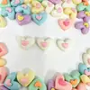 Corazón de Amor Resina Iluminadora Accesorios Mini tamaño pequeño Gel Crema Accesorios para el Cabello Uñas Tachuelas para Orejas Botón de Ropa Accesorios
